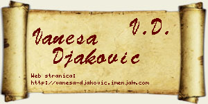Vanesa Đaković vizit kartica
